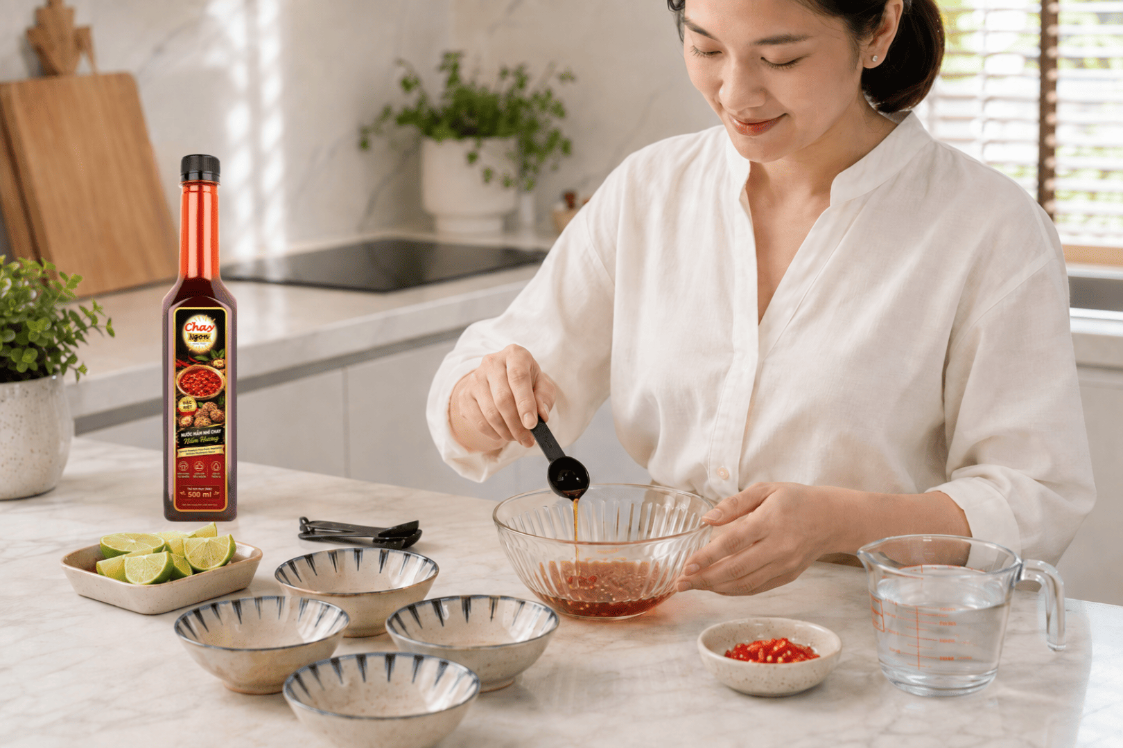 Cách Pha Nước Chấm Món Cuốn Chay Đơn Giản