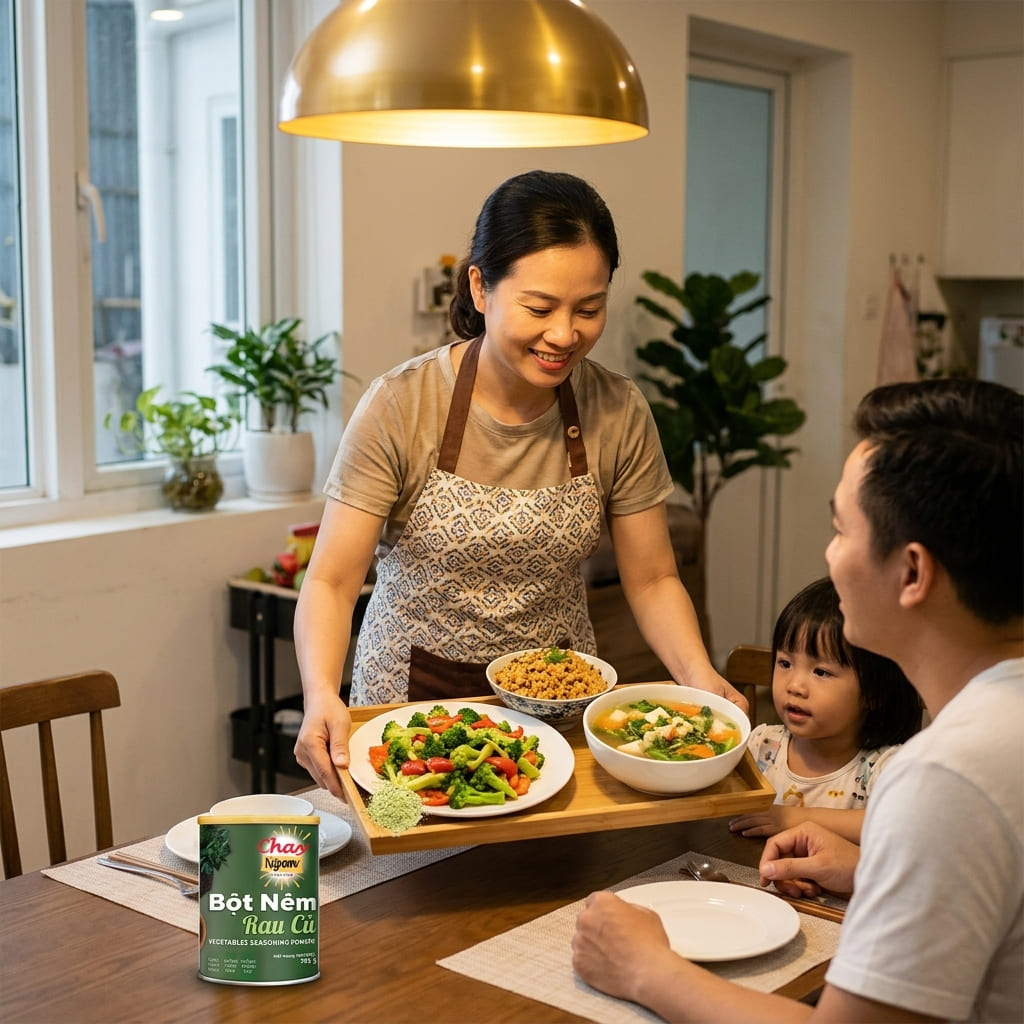 3 Công Thức Món Ngon Dễ Làm Với Bột Nêm Rau Củ