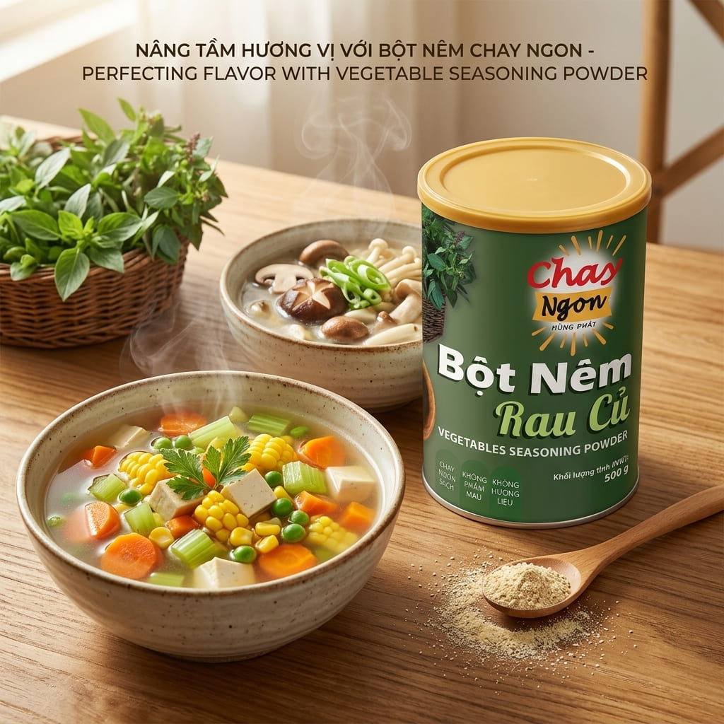 Cách Nêm Canh Và Súp Thanh Ngọt Hơn Với Bột Nêm Chay Rau Củ