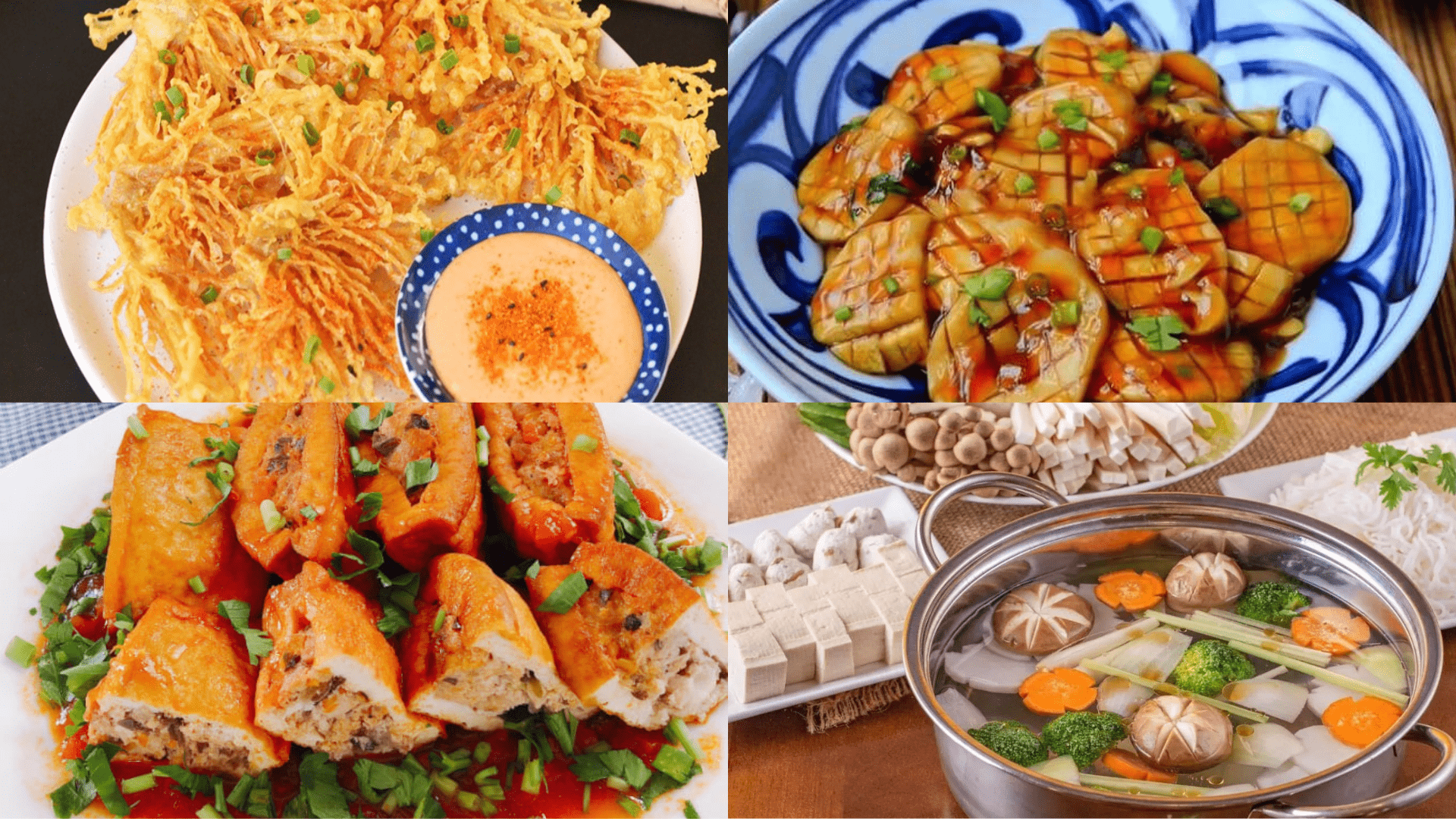 Tổng hợp 20 món chay ngon dễ làm từ nấm