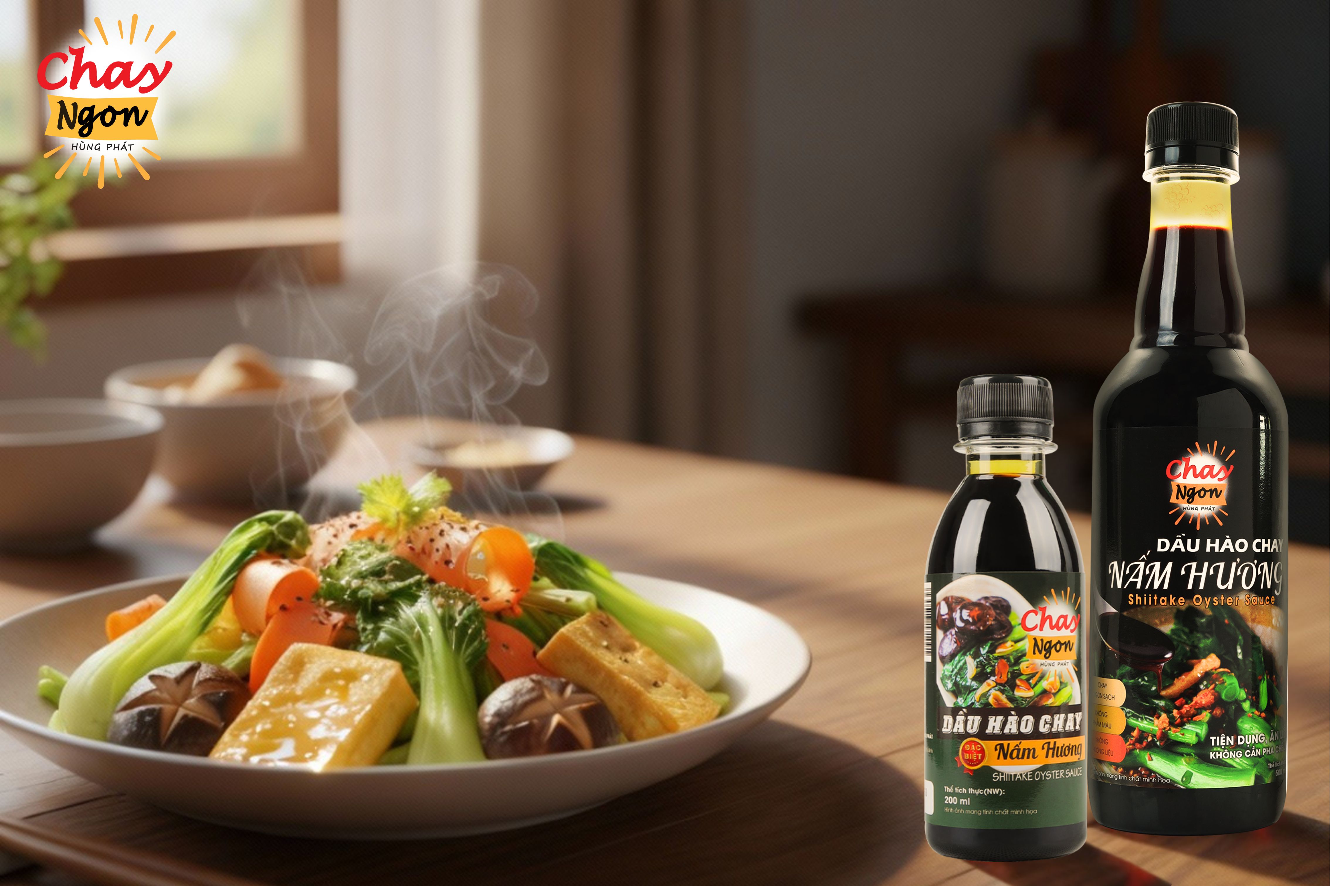 DẦU HÀO CHAY NẤM HƯƠNG – HƯƠNG VỊ THUẦN CHAY, NGON TỰ NHIÊN NHƯ NHÀ LÀM