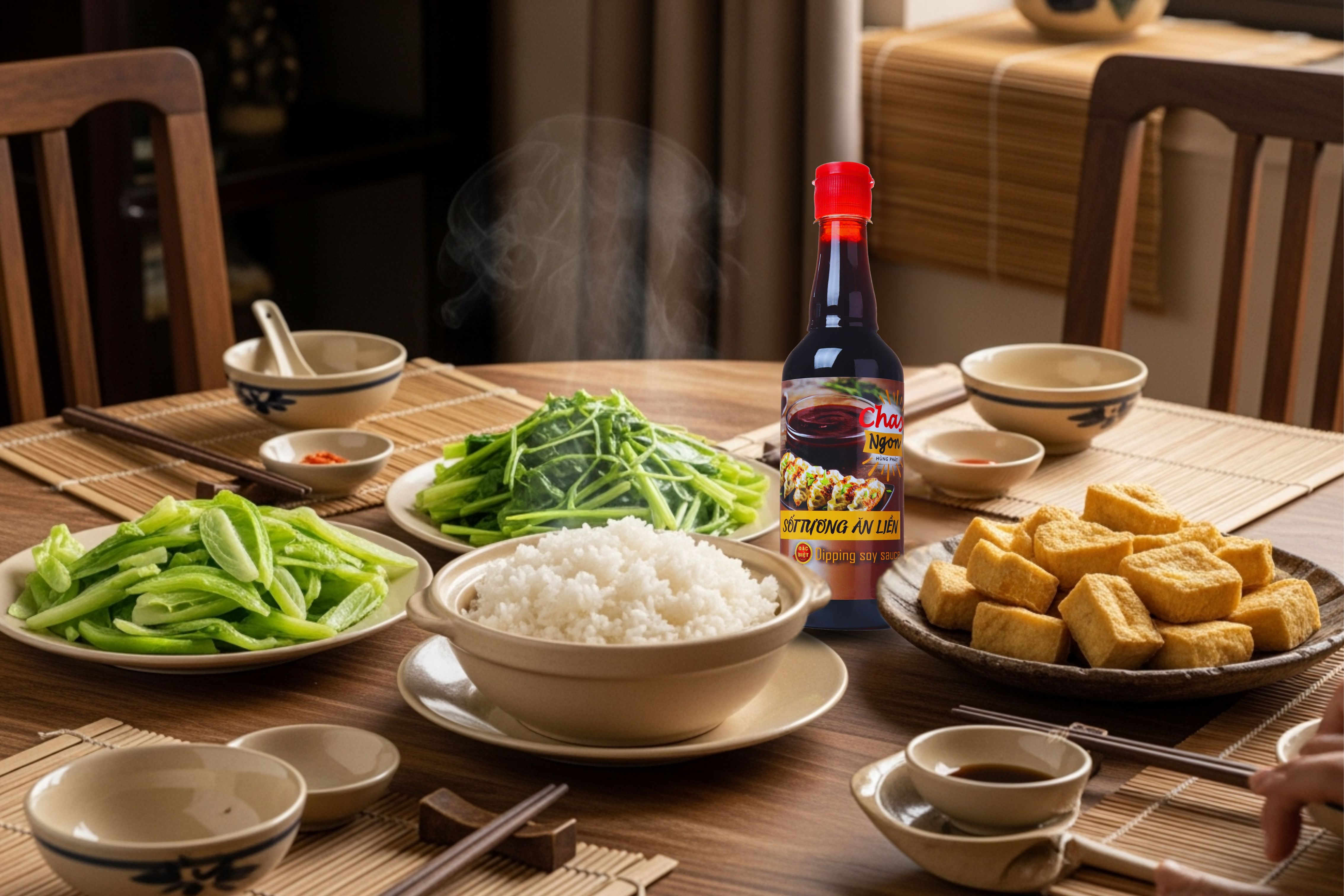 SỐT TƯƠNG ĂN LIỀN CHAY NGON HÙNG PHÁT – ĐẬM ĐÀ TIỆN LỢI CHO MÂM CƠM CHAY VIỆT