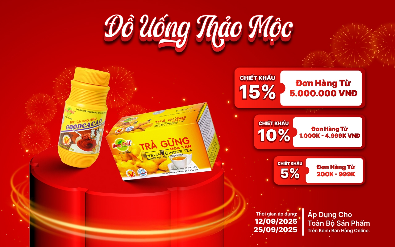 Ưu Đãi Đặc Biệt Tháng 9 – Giảm Giá Lớn Cho Trà và Thực Phẩm Chay Hùng Phát