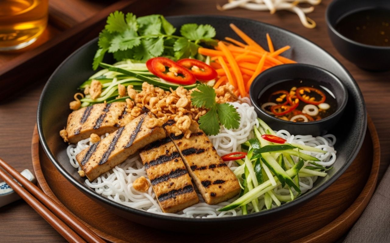 Bún Thịt Nướng Chay: Món Ăn Giòn Ngon, Bổ Dưỡng Và Dễ Làm