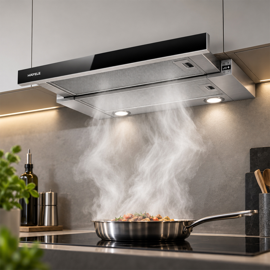 Công suất hút tối đa 950 m3 mỗi giờ và 3 cấp độ hút của Häfele HH-TG90E