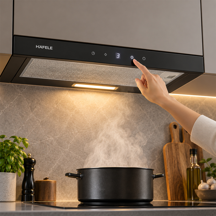Bảng điều khiển cảm ứng Touch của máy hút mùi âm tủ Häfele HC-H7031TB
