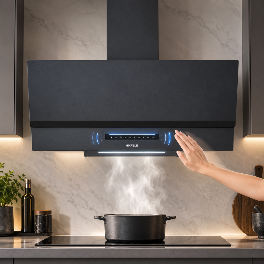 Bảng điều khiển cảm ứng và cảm biến cử chỉ trên Häfele HC-H902WB