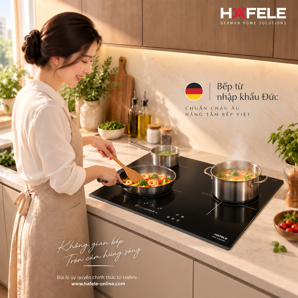 Bếp từ 3 vùng nấu Häfele HC-I6035B 533.09.961