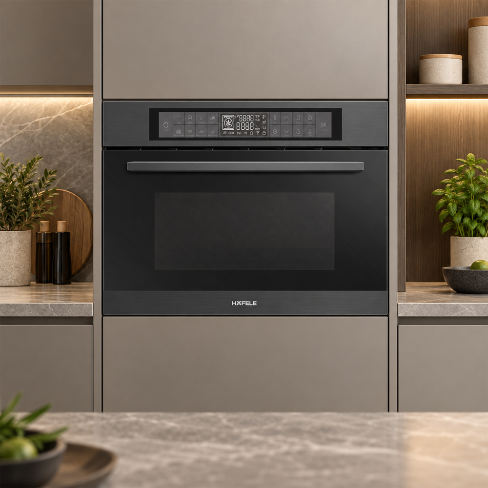 Lò vi sóng kết hợp nướng âm tủ Häfele HC-MWO381B 495.10.044 dung tích 38 lít