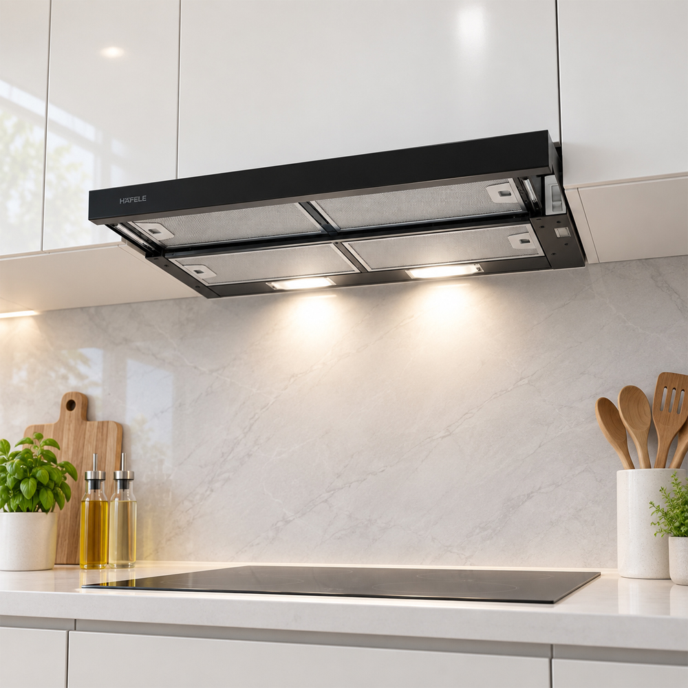 Máy hút mùi âm tủ Häfele HH-SG70A 533.89.021 mặt kính đen