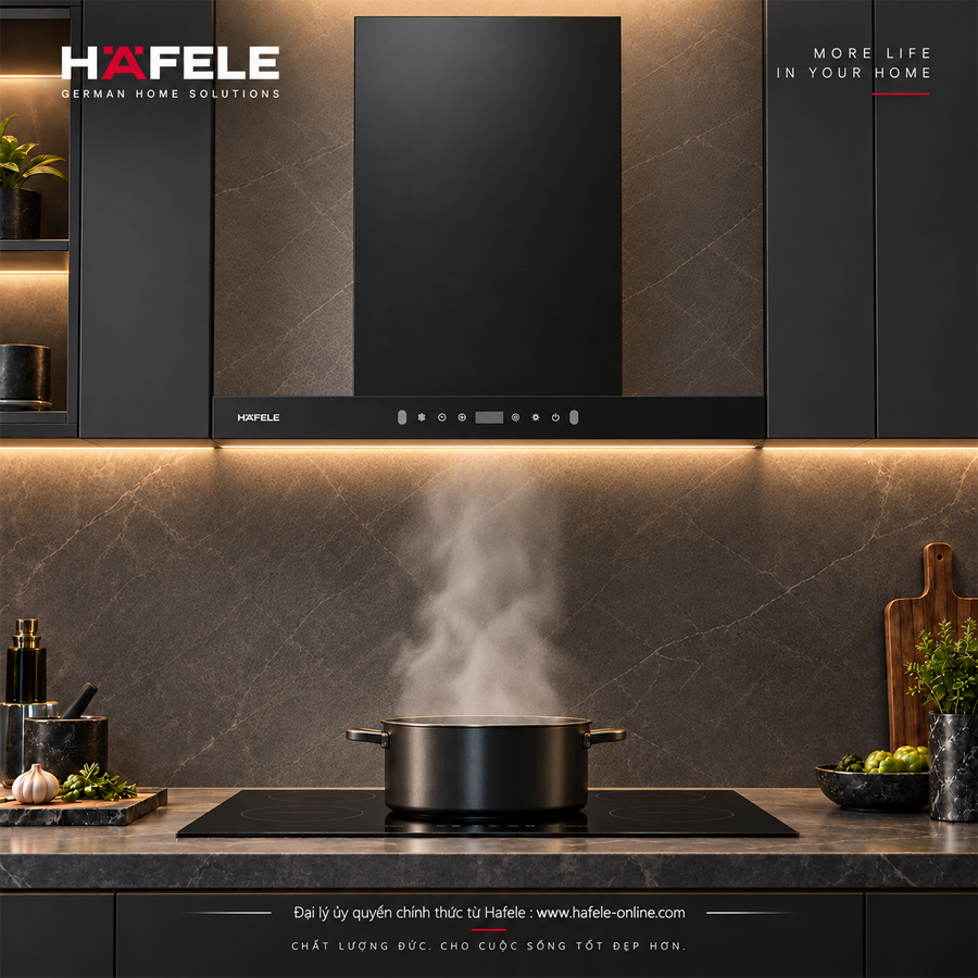 Máy hút mùi gắn tường Häfele HC-H706WB 533.87.378 màu đen, rộng 700 mm