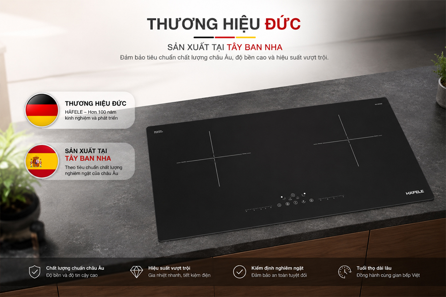 Bếp từ Hafele HC-I73241B thương hiệu Đức cho căn bếp hiện đại