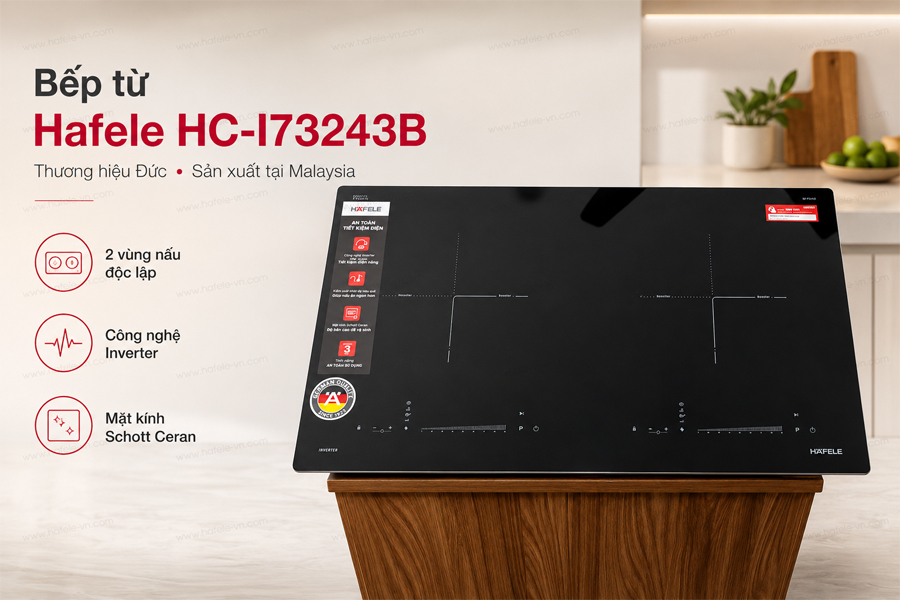 Bếp từ Hafele HC-I73243B thương hiệu Đức sản xuất tại Malaysia