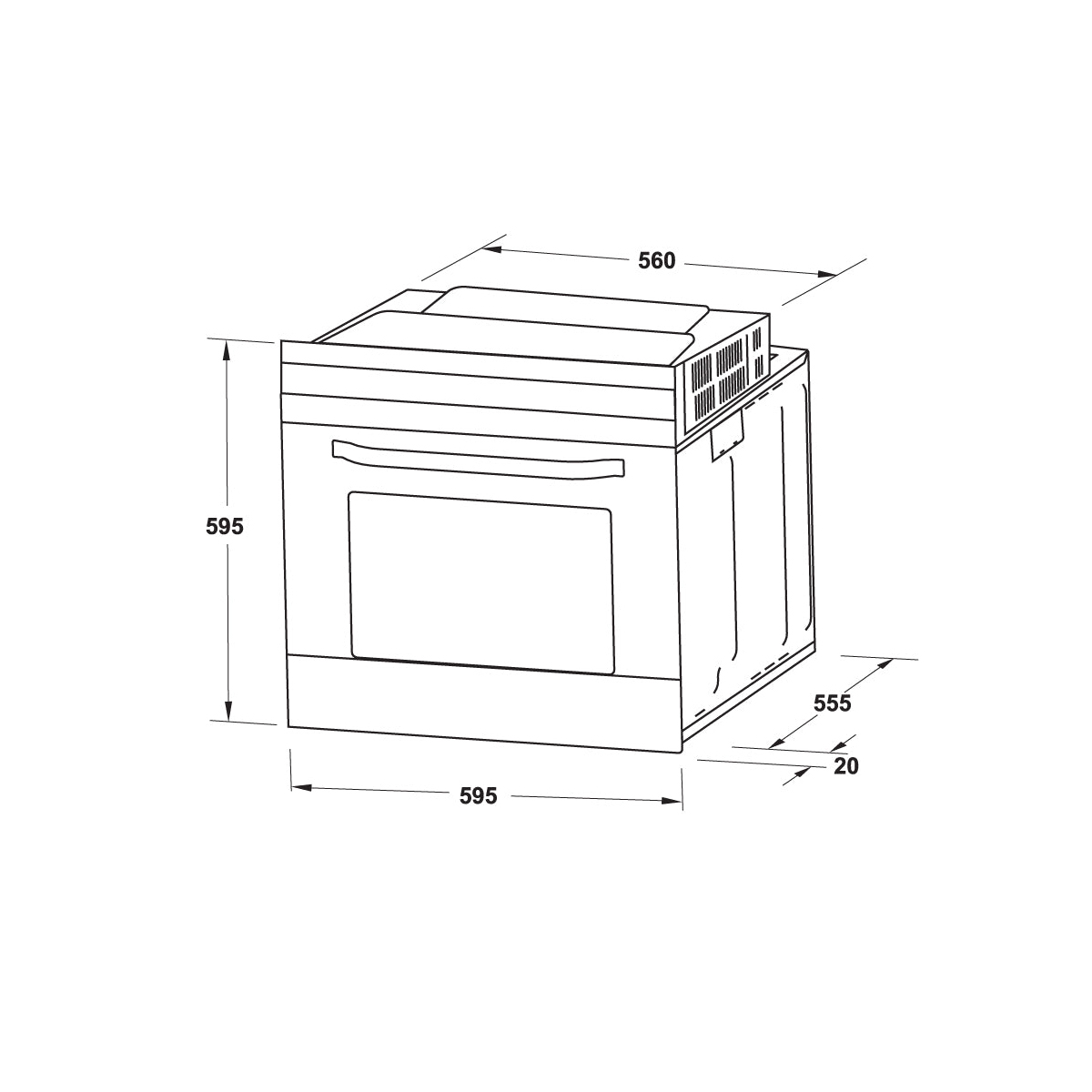 Lò Nướng Âm Tủ Hafele HO-2K65A
