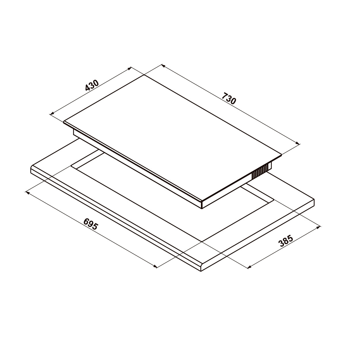 Bếp từ 2 vùng nấu Hafele HC-I7326B