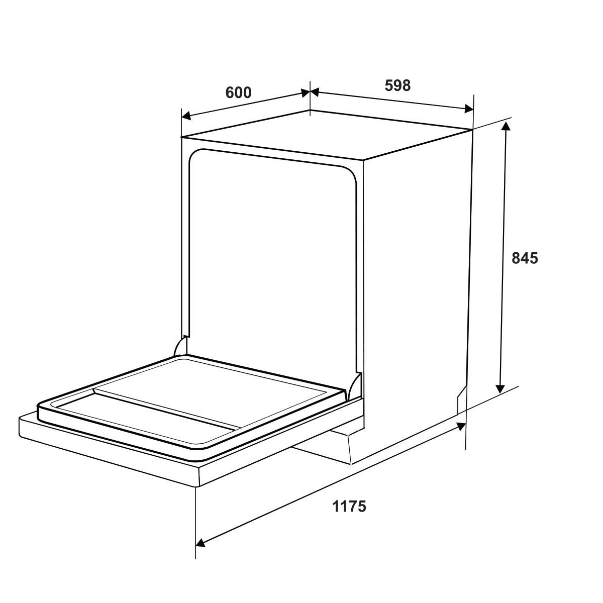 Máy Rửa Chén Bát Độc Lập Hafele HDW-F6052G