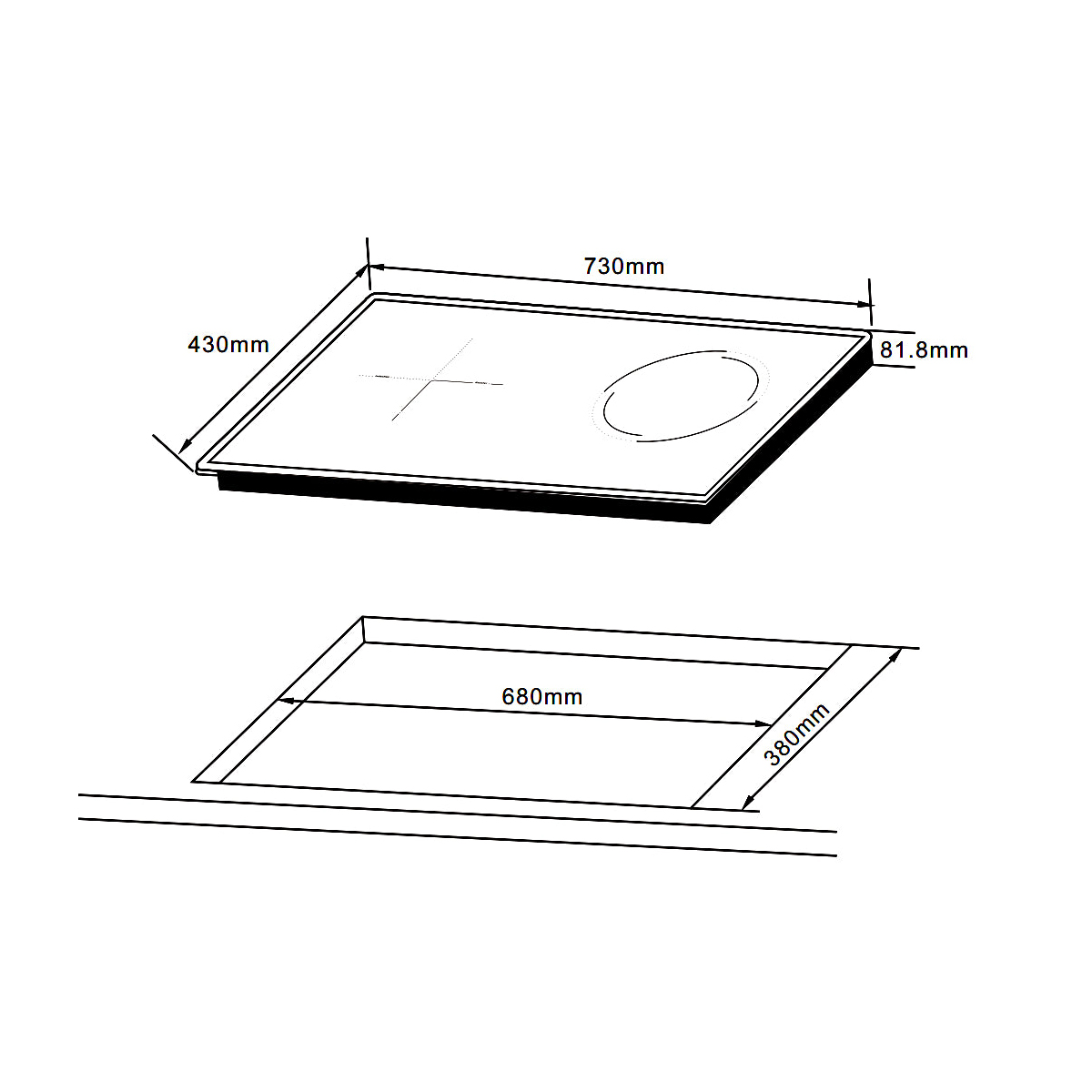Bếp Từ Kết Hợp Điện Hafele HC-H7321B