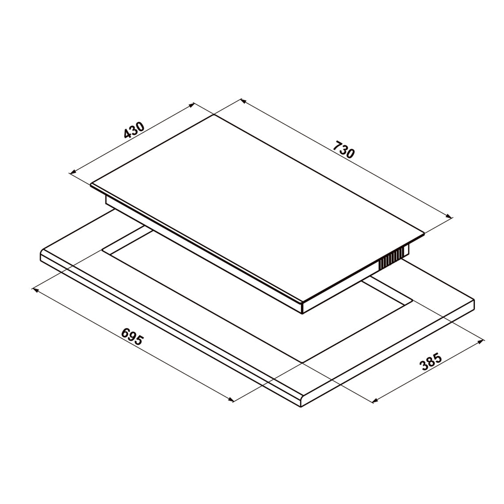 Bếp từ 2 vùng nấu Hafele HC-I7326B