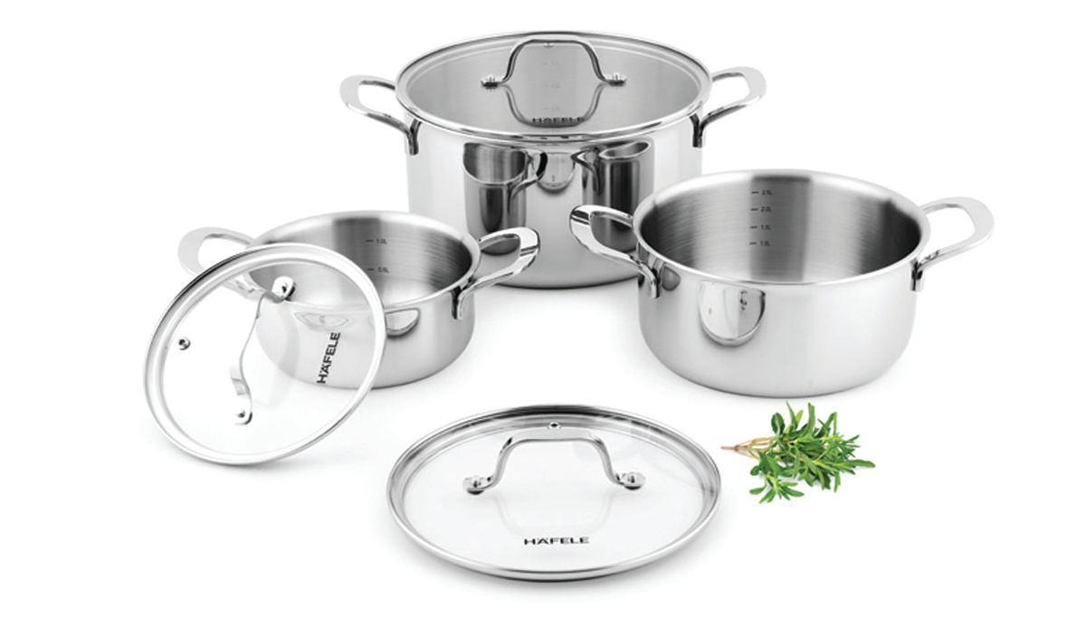 Tặng thêm bộ nồi cao cấp Hafele