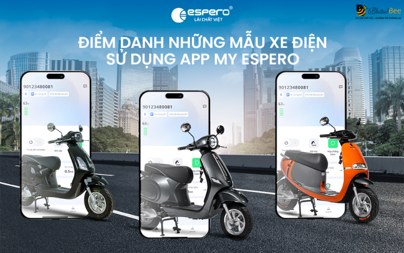 Khám phá các dòng xe điện tiên phong tích hợp ứng dụng My ESPERO
