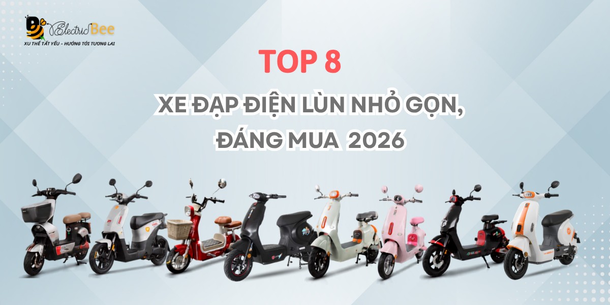 Top 6 mẫu xe đạp điện lùn nhỏ gọn cho học sinh 2026
