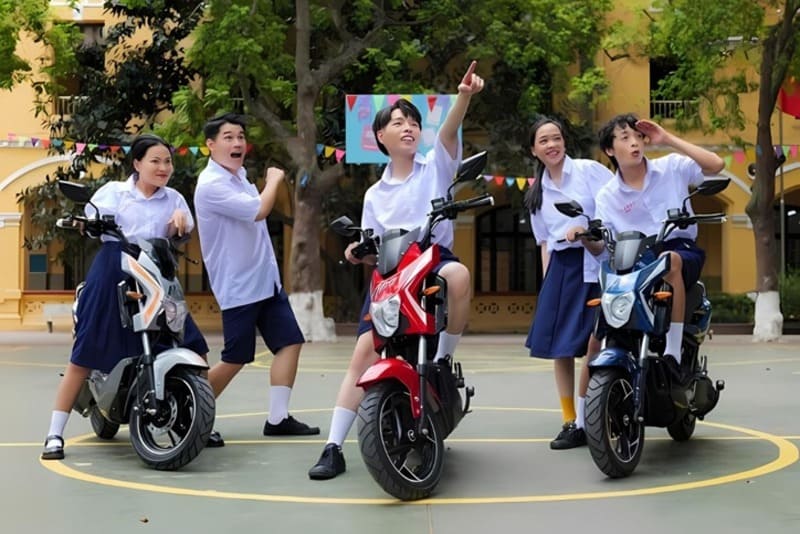 xe đạp điện cho học sinh cấp 1, cấp 2 