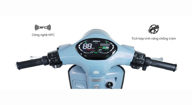 Công nghệ NFC được trang bị cho xe máy điện Vespa JVC S6