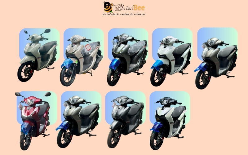 Bảng 9 màu xe ga ESPERO 50cc VELIA