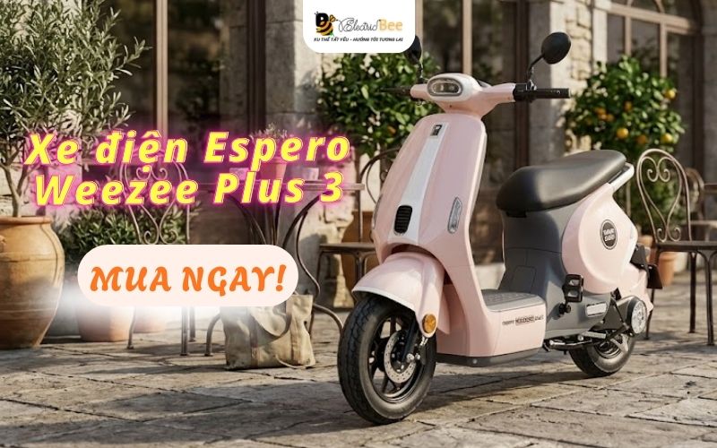 Mua xe điện Espero Weezee Plus 3 uy tín, chính hãng tại Electric Bee