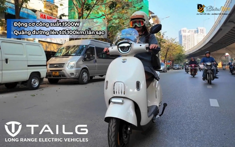 Xe điện TAILG R60 động cơ công suất 1500W, 100km/lần sạc