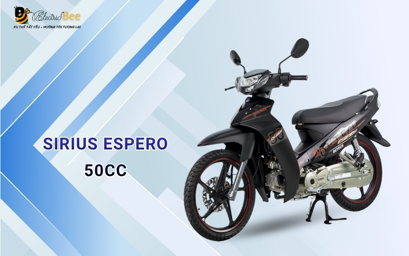 Xe Sirius Espero 50cc kiểu dáng năng động dành cho học sinh sinh viên