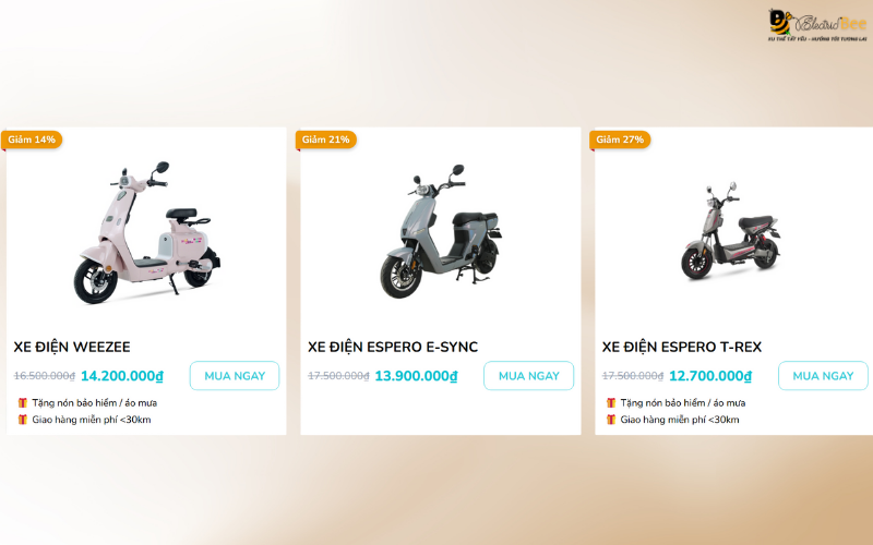 Xe đạp điện có bàn đạp giá bao nhiêu?