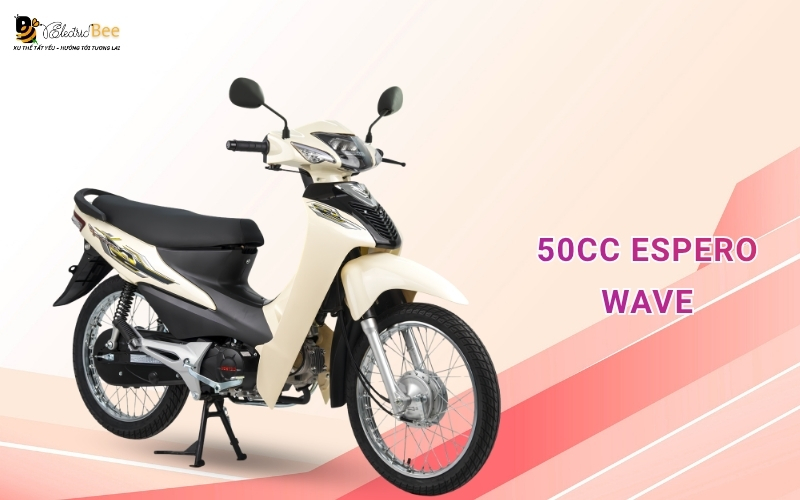 Xe máy 50cc Espero Wave sở hữu tải trọng 180kg