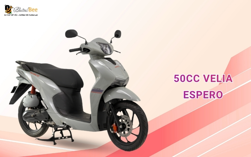 Xe máy 50cc VELIA Espero dành cho nữ có cốp rộng và đệm yên êm ái