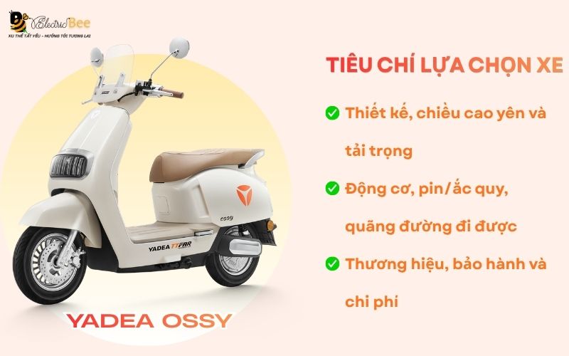 Tiêu chí chọn xe máy điện đáp ứng nhu cầu đi học