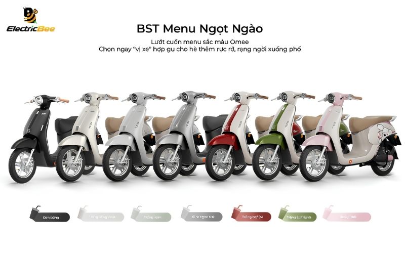 YADEA OMEE H kết hợp phong cách cổ điển