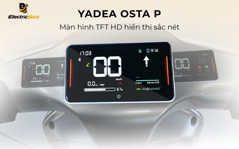Màn hình TFT HD 6.7 inch và tiện ích hiện đại