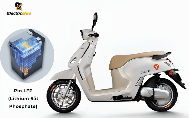 Pin LFP cao cấp, bền bỉ - Đi xa lên đến 181 km