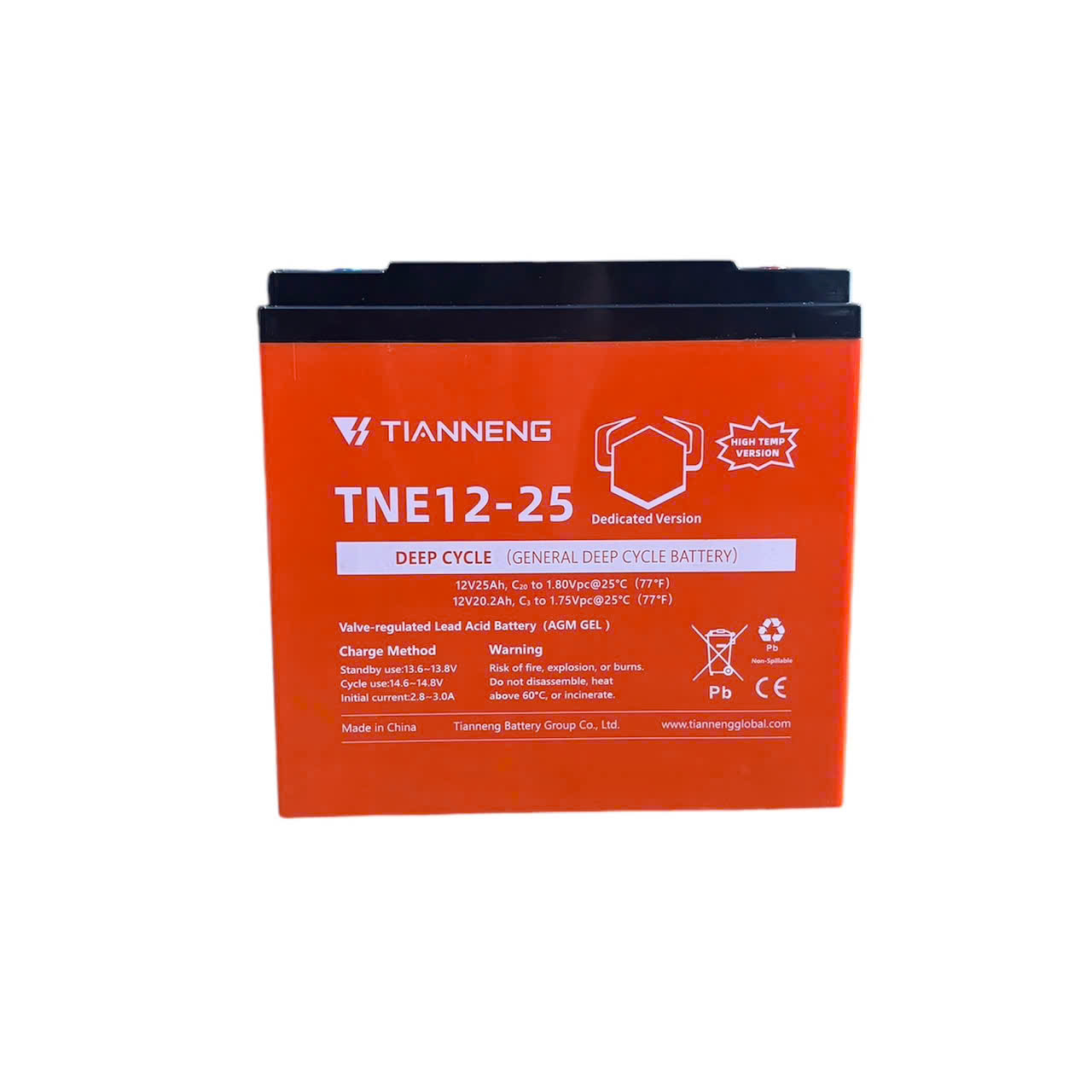 Ắc quy Thiên Năng chịu nhiệt 25Ah