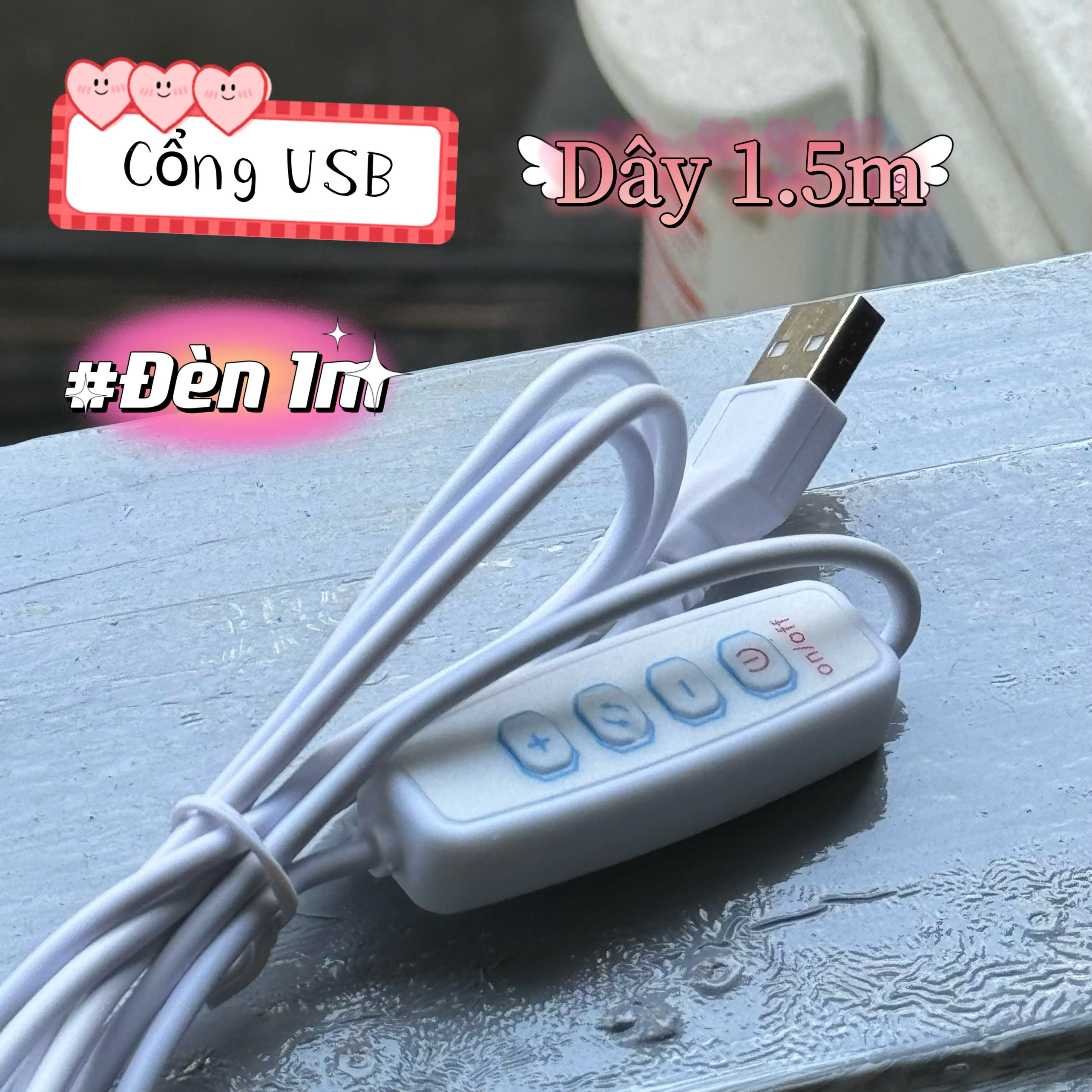 Dây đèn led 1m 5V 120 bóng