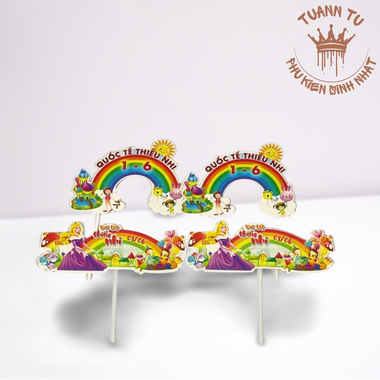Set giấy: Cầu vòng 1-6