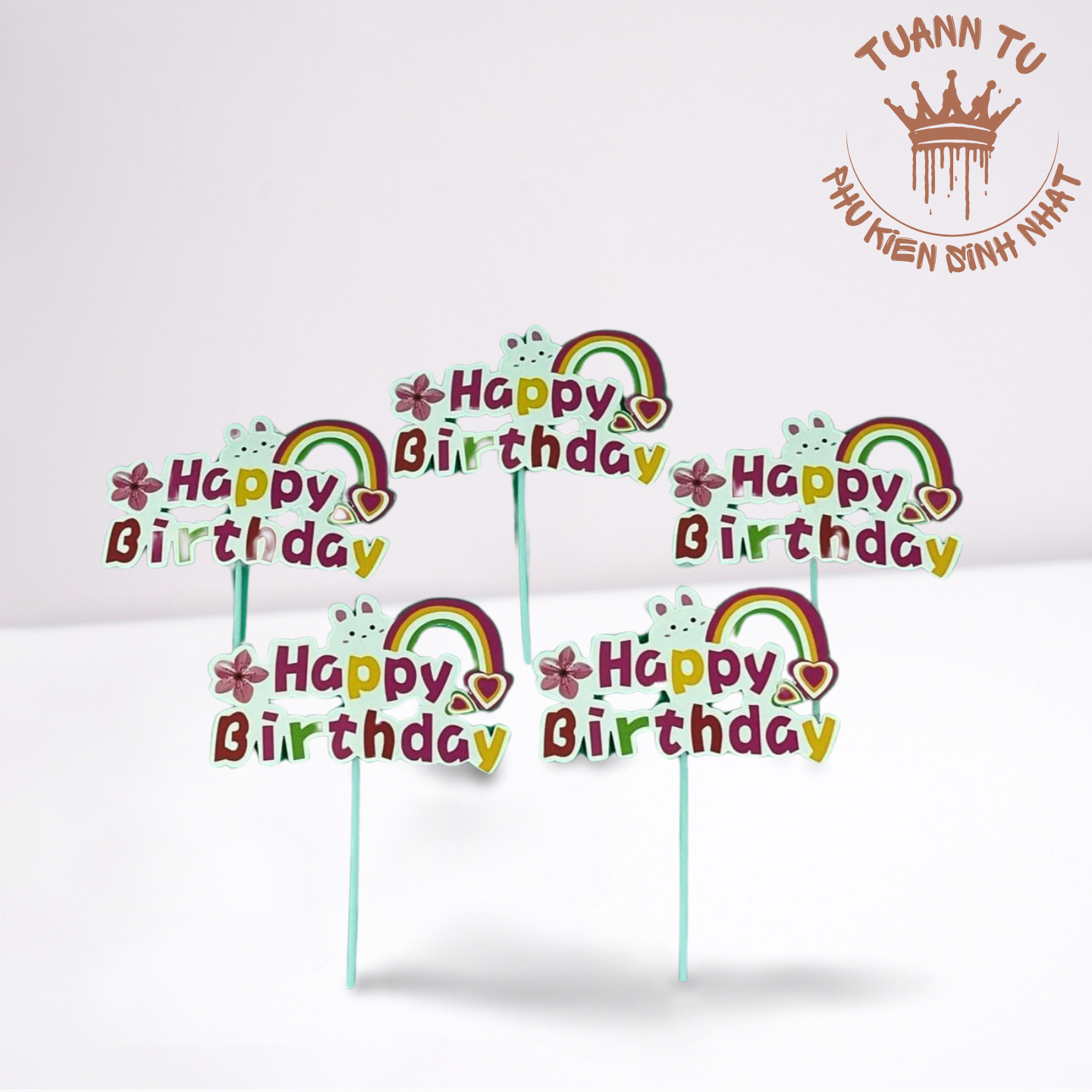 Set giấy: Cầu vòng HPBD
