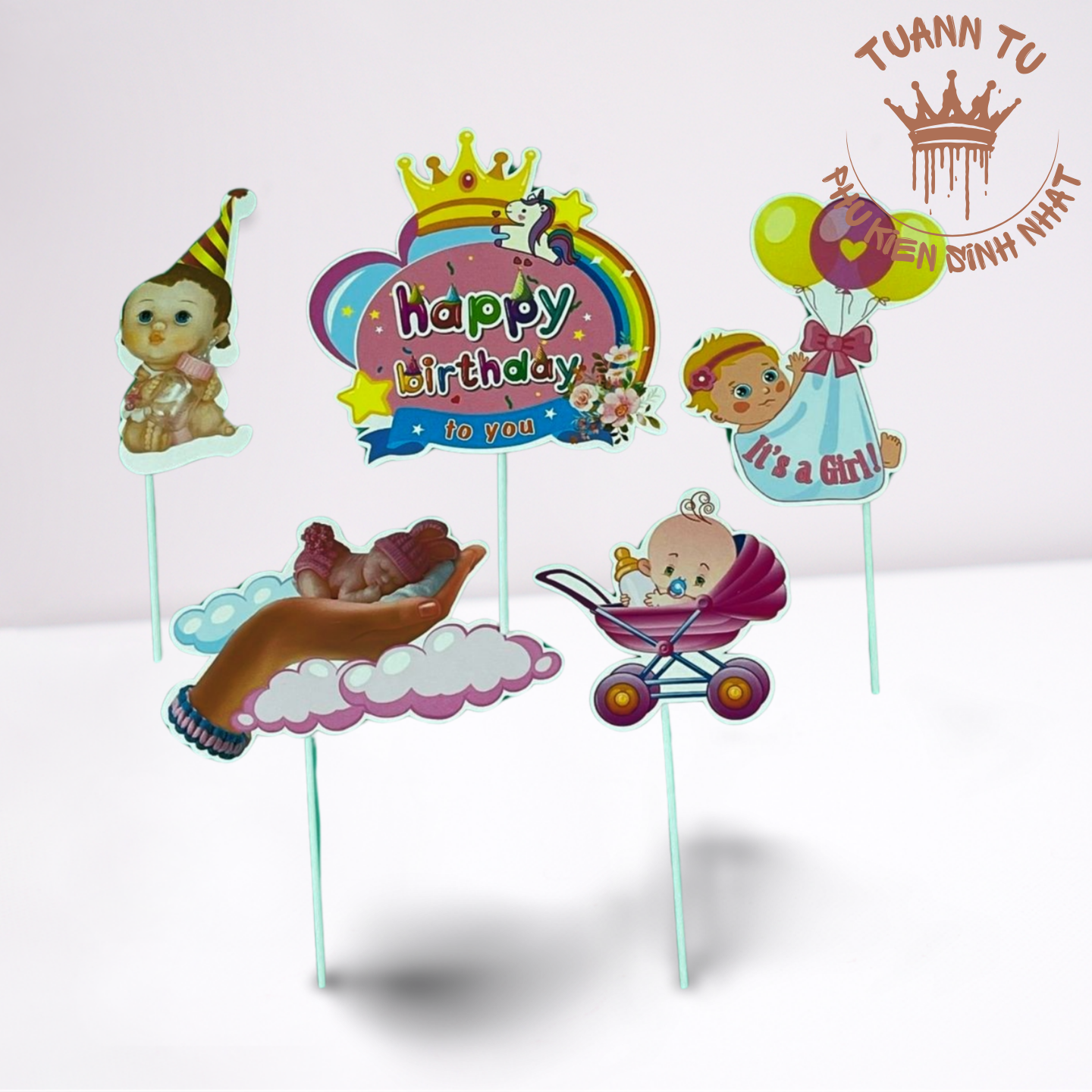 Set giấy: Thôi nôi bóng bay