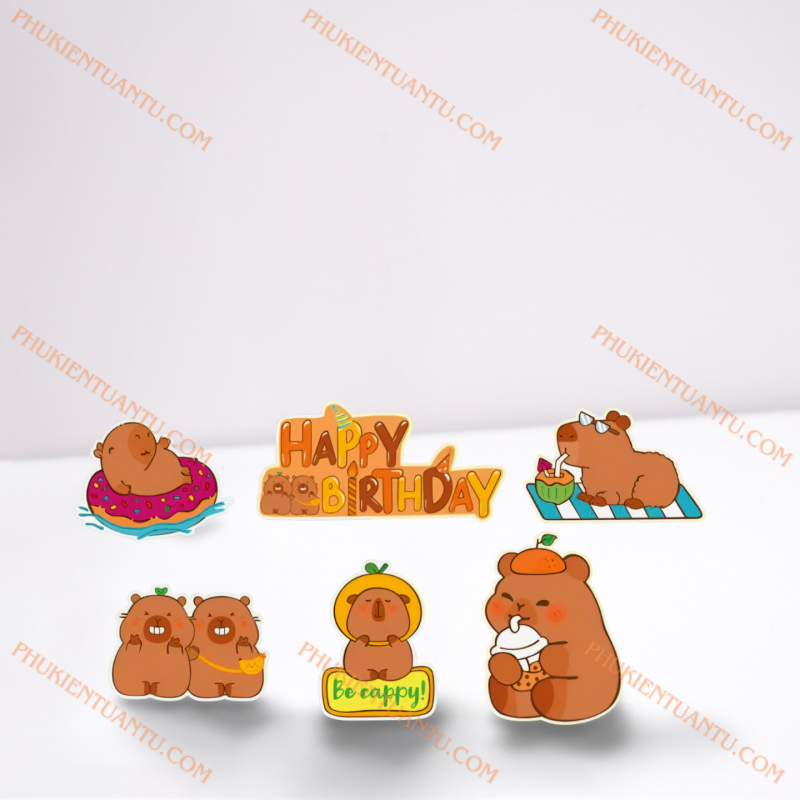 Set giấy: Capypara/ Nâu 3
