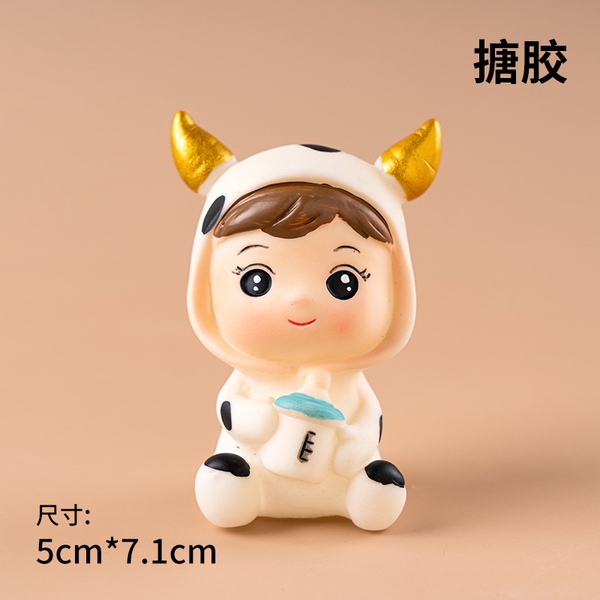 Mô Hình Em Bé Chibi Mini Trang Trí Bánh Kem