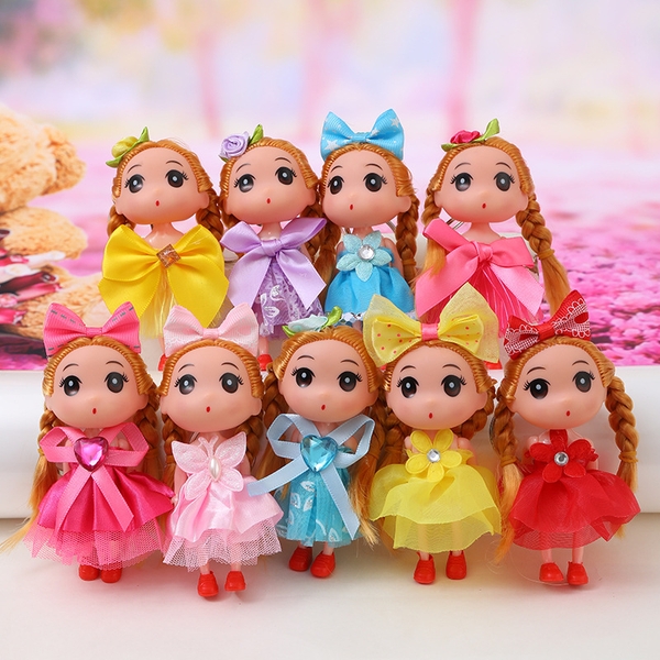 Mô Hình Mini Búp Bê Chibi Trang Trí Bánh Kem