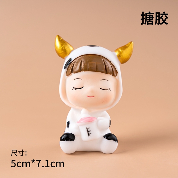 Mô Hình Em Bé Chibi Mini Trang Trí Bánh Kem