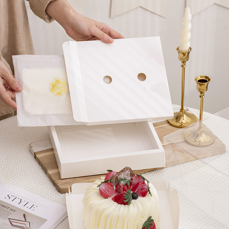 Hộp Mica Vuông/ Kèm Box Nĩa - 5H