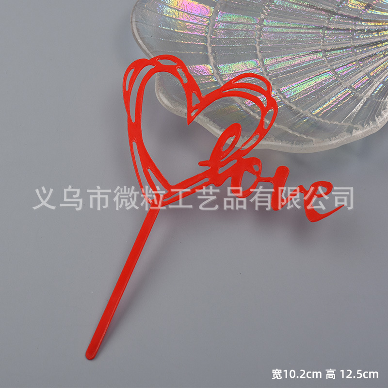 Túi 10 thẻ Tim Love/ Đỏ