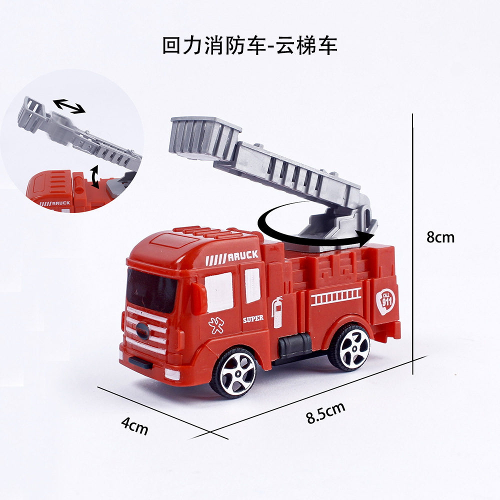 Bộ 4 xe cứu hỏa
